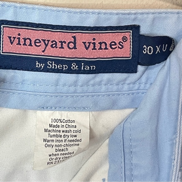 VINEYARD VINES Men’s Light Blue Cotton Chinos, 30x31 - Picture 8 of 9